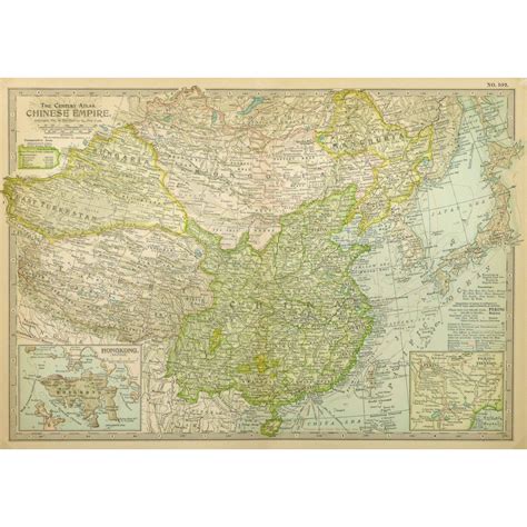 Map - China, 1897 - Original Art, Antique Maps & Prints