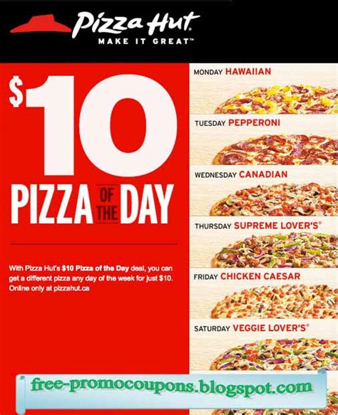 Printable Coupons 2020: Pizza Hut Coupons