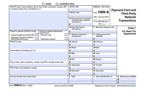 Form 1099-K: Payment Card and Third Party Network Transactions - whatisform.com