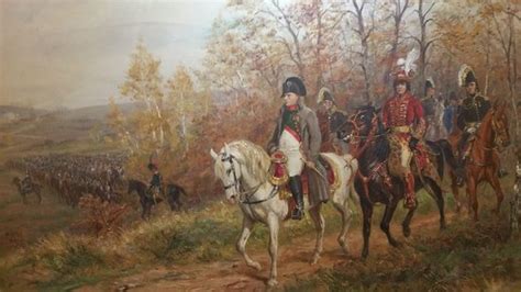 Napoleon Bonaparte On Horse Painting