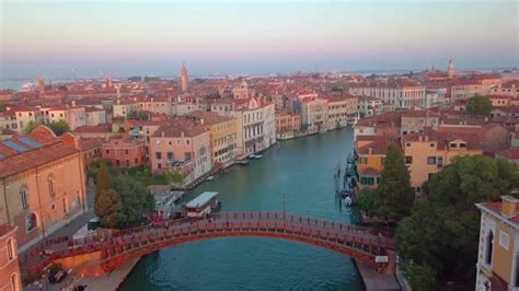 Aerial View of Venice. Taken at Sunrise, Stock Footage | VideoHive