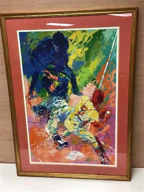 Baseball Print by Leroy Neiman