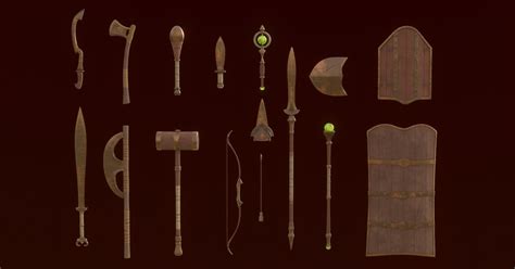 Copper Fantasy Weapon Set | 3D | Unity Asset Store