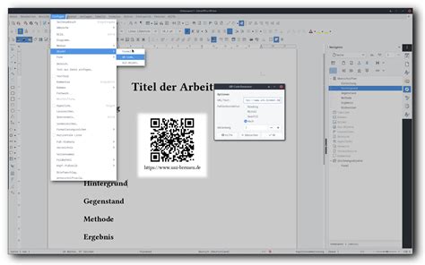 QR-Codes mit LibreOffice erstellen – Studytools
