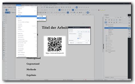 QR-Codes mit LibreOffice erstellen – Studytools