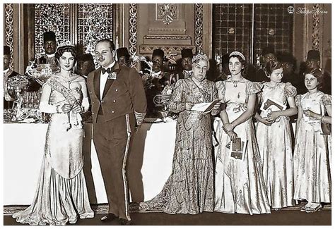 King Farouk I of Egypt Celebrates His 22nd Birthday at Abdine Palace with Members of The Royal ...