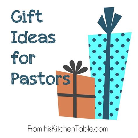 Gift ideas for your pastor - both free and ones that require finances. Great list to use during ...