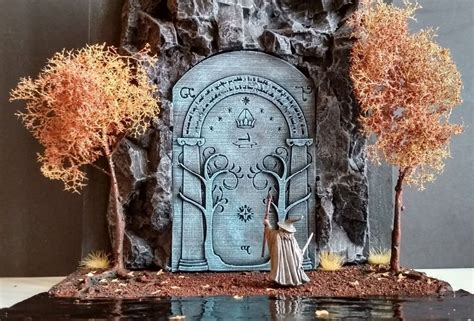 Moria. The Door of Durin. The Door of Moria. | Book art sculptures, Earth quilt, Fantasy art