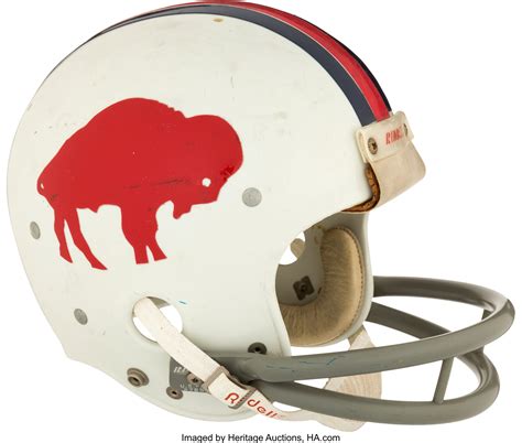 1973-74 Buffalo Bills Game Worn Helmet - Possibly Worn in Camp in | Lot ...