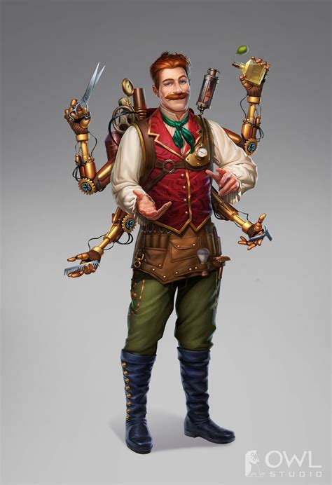 ArtStation - Characters Realism, OWL Studio | Steampunk characters, Fantasy character design ...