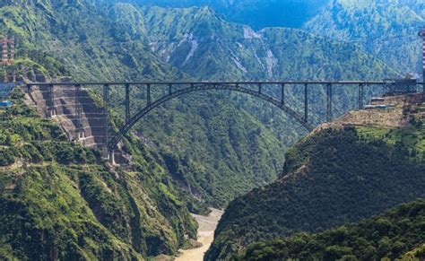 Golden Joint Of World's Highest Railway Bridge Inaugurated In Jammu And ...