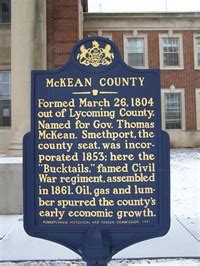 McKean County - Pennsylvania Historical Markers on Waymarking.com