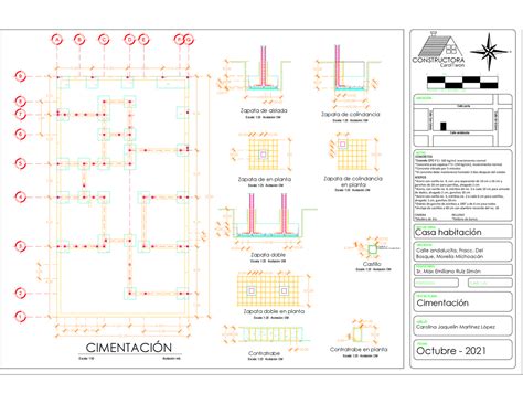 Plano De Cimentacion Zapatas Corridas - Image to u