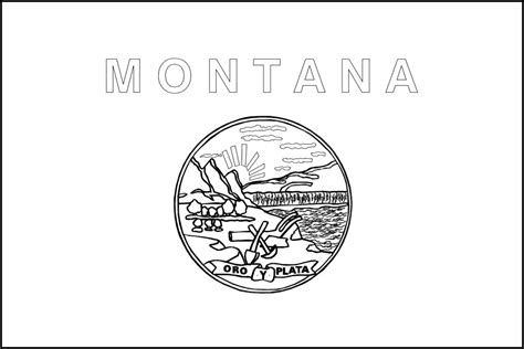 Printable Montana Flag