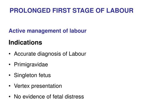 PPT - PROLONGED LABOUR PowerPoint Presentation, free download - ID:3732196