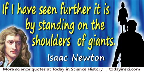 Isaac Newton quote Standing on the shoulders of giants - Large image 800 x 400 px