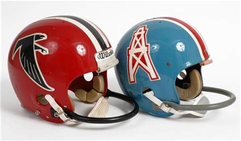 1970s Houston Oilers and Atlanta Falcons Game Used Helmets