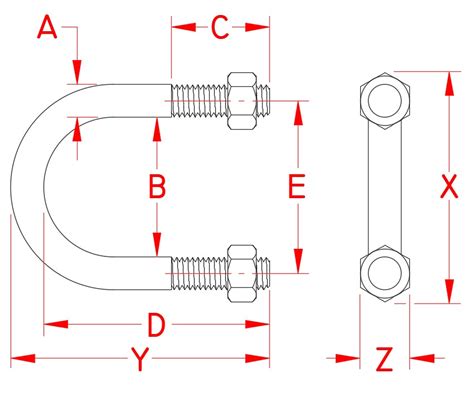 Standard U-Bolt - Suncor Stainless