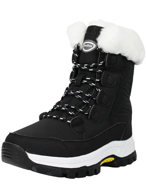 Winter Warm Snow Boots for Women Comfortable Faux Fur Lined Outdoor ...