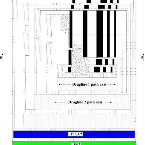 The scheme of a block-and-layer mining method with layered-areal ...