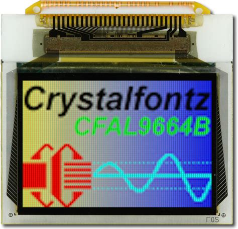 96x64 OLED Full Color Display from Crystalfontz