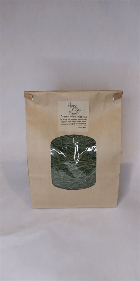 White Pine Tea Organic Pine Needle Tea Shikimic Acid Suramin Vitamin C Whole Dried Pine Needles ...