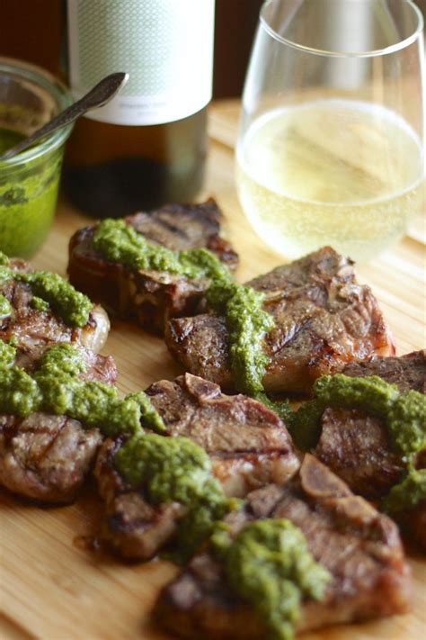 Grilled Lamb Chops with Herb Mint Sauce | The Hungry Hutch