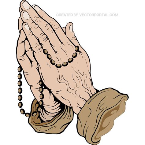 Praying hands Royalty Free Stock SVG Vector