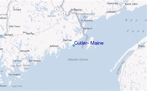 Cutler, Maine Tide Station Location Guide