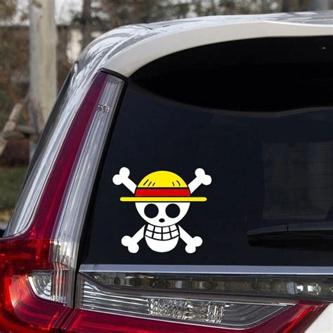 ONE PIECE Car Stickers - Luffy Cartoon Creative Decoration Decals - One Piece Merch Store - One ...