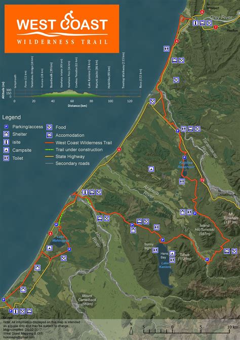 West Coast Wilderness Trail - Trail Overview & Map