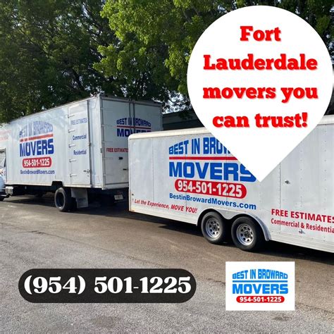 We are Fort Lauderdale movers you can trust - Best In Broward Movers