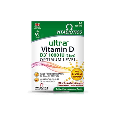 Vitabiotics Ultra Vitamin D - Double Pack - 192 tabs – RightNutri ...