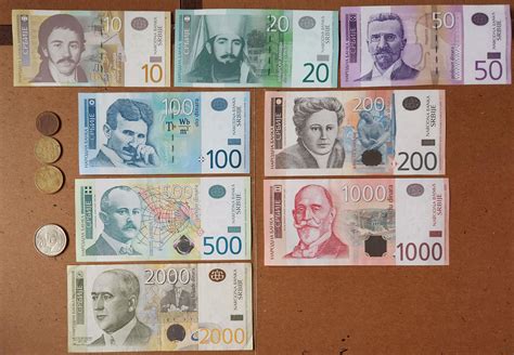 Current Issue Serbian Dinar (RSD) Banknotes & Coins 🇷🇸 (UPDATE) : r ...