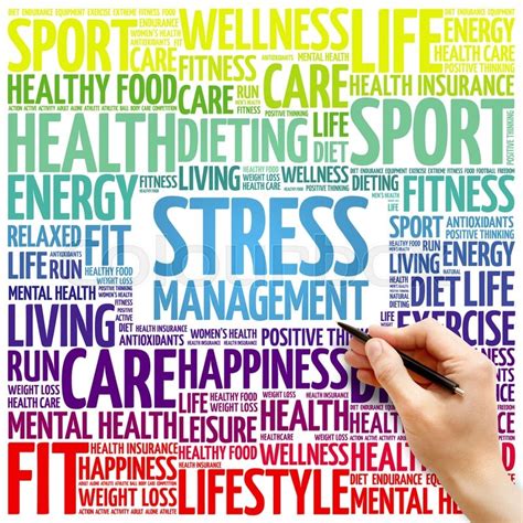 Stress Management word cloud ... | Stock Photo | Colourbox