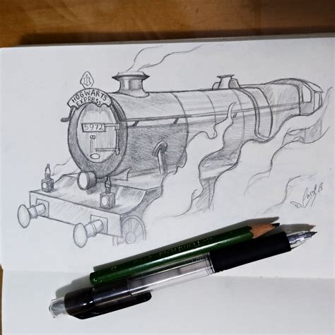 Easy Hogwarts Express Train Drawing