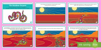 The Rainbow Serpent Story Cards | Rainbow serpent, Teaching, Australian ...