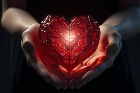 Premium AI Image | hands holding heart