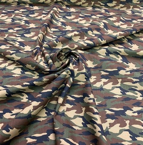 Army Camouflage Fabric Army Fabric Green Camo Cotton Dark - Etsy