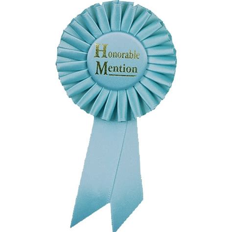 Lt Blue Honorable Mention Satin Ribbon | Dinn Trophy