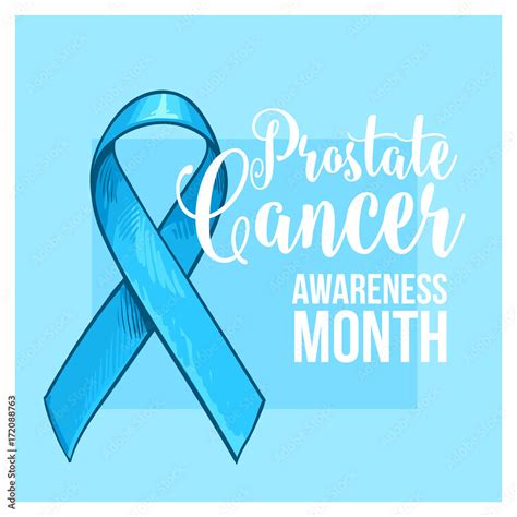 Prostate cancer awareness month banner, poster, template with hand ...