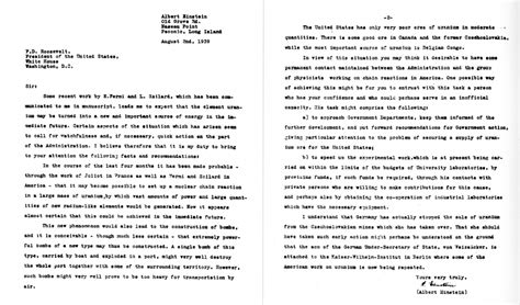 Einstein Roosevelt letter | done's blog