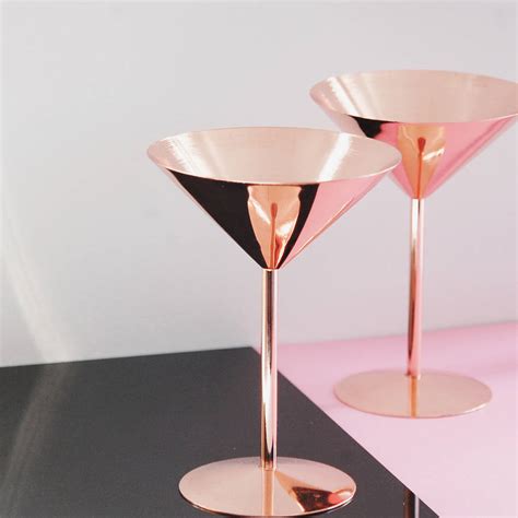 copper rose cocktail glass by oh so cherished | notonthehighstreet.com