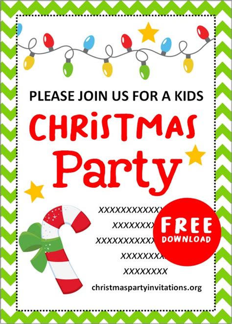 Free Printable Children S Christmas Party Invitations - vrogue.co