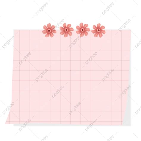 Pink Sticky Note PNG Picture, Pink Sticky Note Flower Tape, Pink Sticky ...