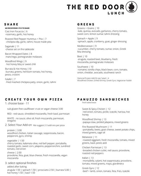 The Red Door - Not only do we have a new dinner menu, but...