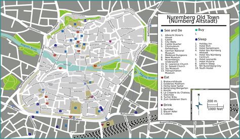 Stadtplan von Nürnberg | Detaillierte gedruckte Karten von Nürnberg ...