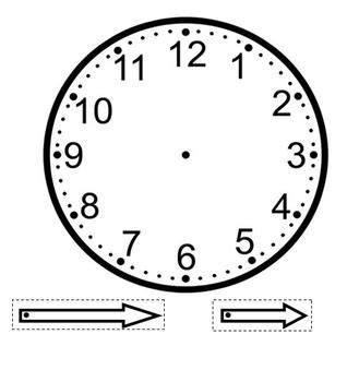 Wonderful Free Printable Clock Hands Template Cursive Capital C