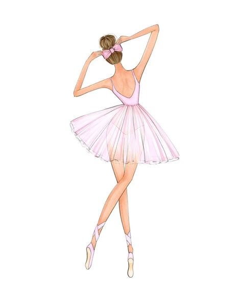 Set of 3 Ballerina Illustration Art Prints, Fashion Illustration Print ...