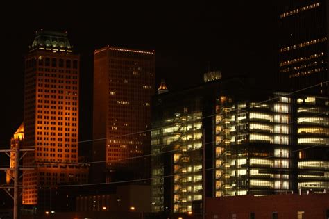 Beautiful downtown Tulsa at night. | Downtown, Skyscraper, Southern comfort